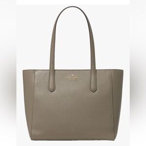 New Kate Spade Staci Medium Tote Saffiano Leather Oyster Shell